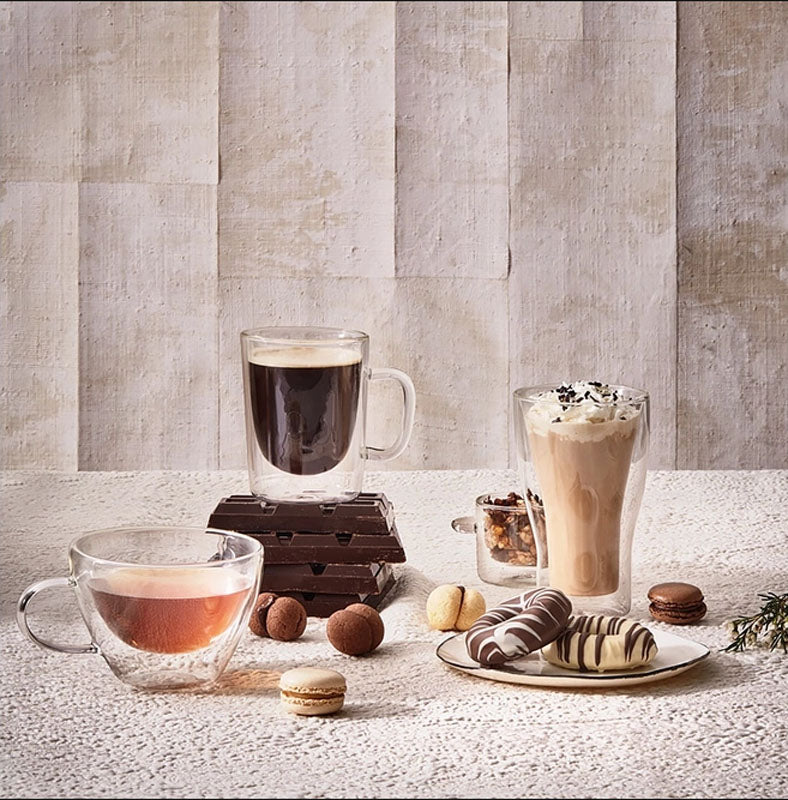 SET DE 2 TASSES DUOS 38,5CL DOUBLE PAROI – Petit déjeuner – HygiRéa