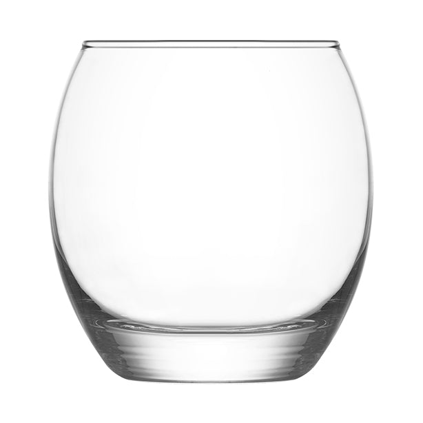 LOT DE 4 GOBELETS SAND 40.5CL EN VERRE TRANSPARENT FORME BASSE – Chope et gobelet – HygiRéa