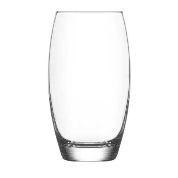 LOT DE 4 GOBELETS SAND 51CL EN VERRE TRANSPARENT FORME HAUTE – Chope et gobelet – HygiRéa