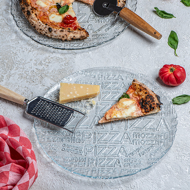 ASSIETTE PIZZA VICENCE 34CM EN VERRE – Assiette – HygiRéa
