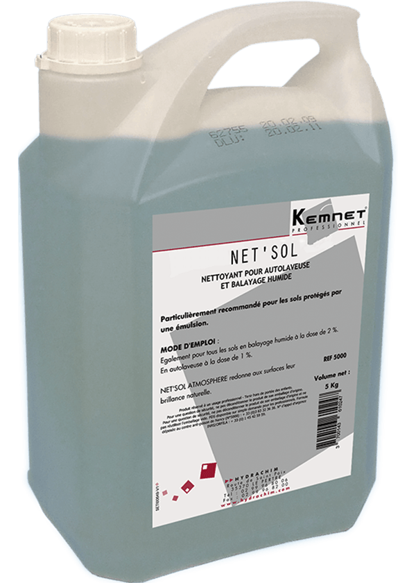 NET SOL – Nettoyant sol autolaveuse – HygiRéa