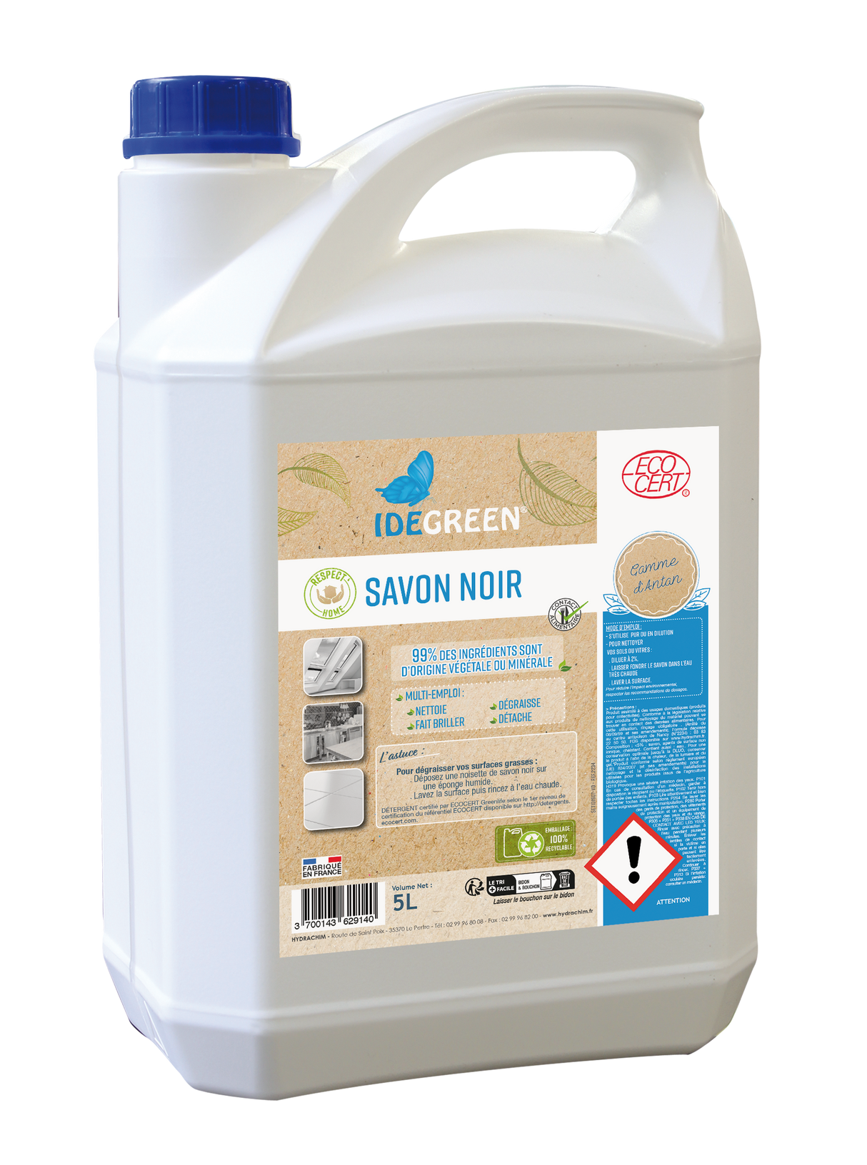 RESPECT'HOME SAVON NOIR - ECOCERT – Sols et Surfaces – HygiRéa