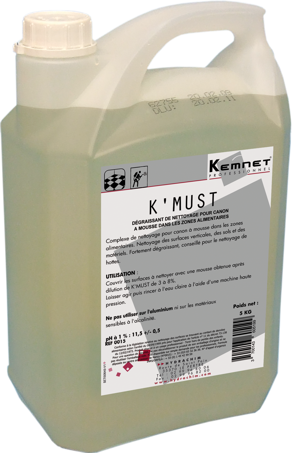 K MUST – Nettoyant, détartrant & degraissant spécifique – HygiRéa