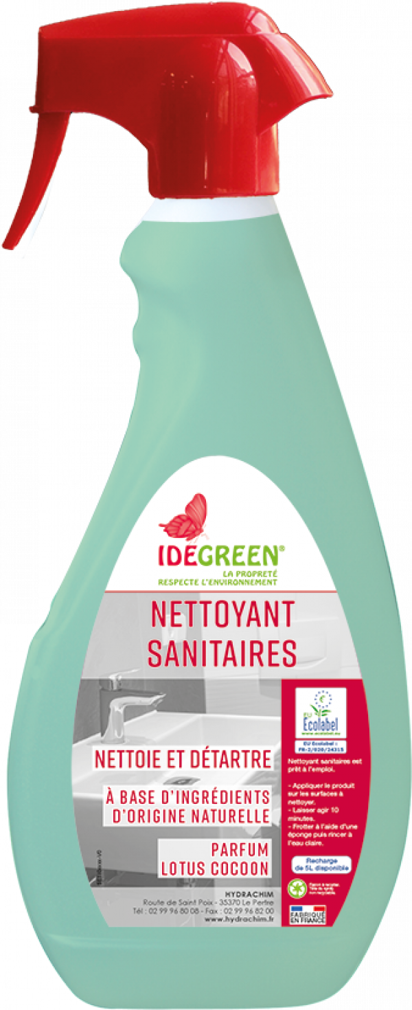 NETTOYANT SANITAIRES (ACIDE) - ECOLABEL – Entretien WC – HygiRéa