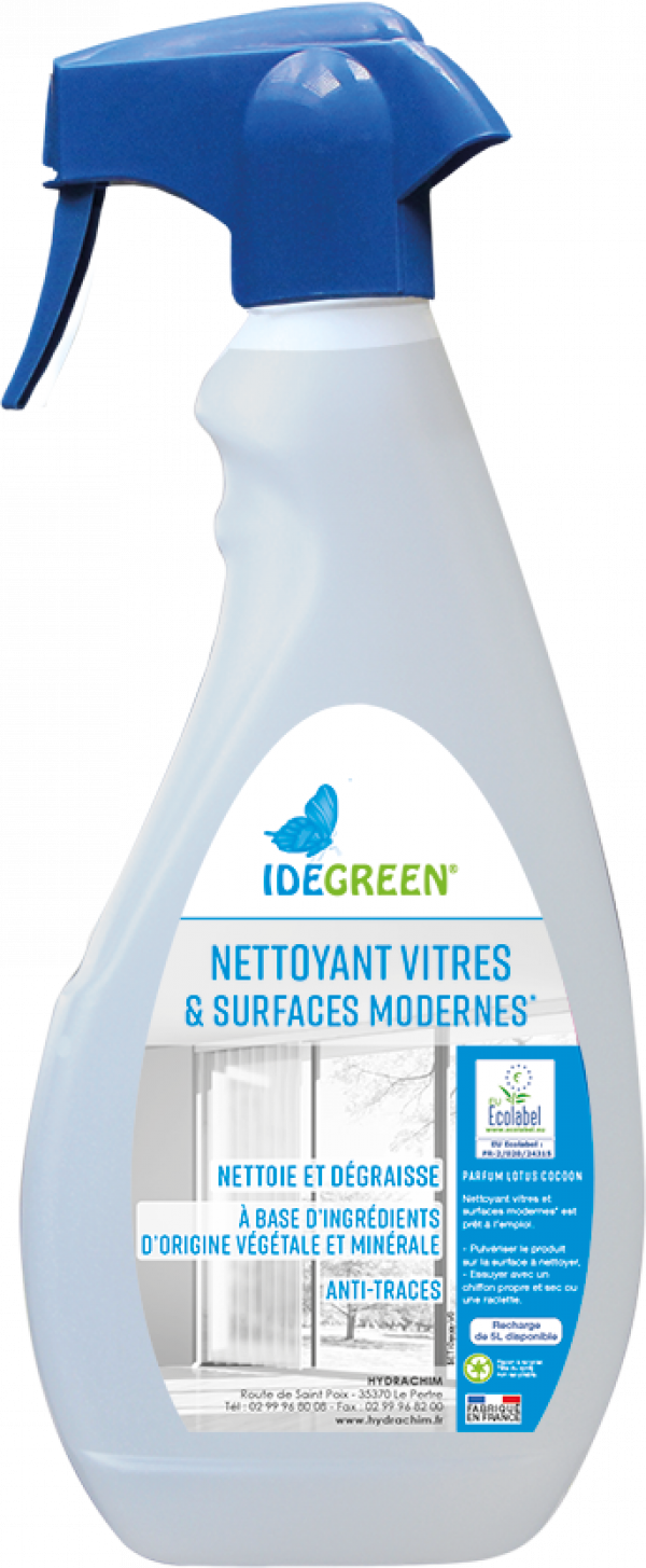 NETTOYANT VITRES & SURFACE MODERNES - ECOLABEL – Vitres et Surfaces Modernes – HygiRéa