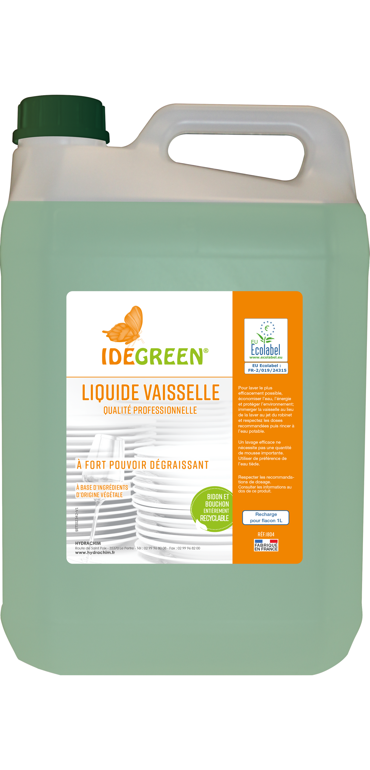 LIQUIDE VAISSELLE ECOLABEL