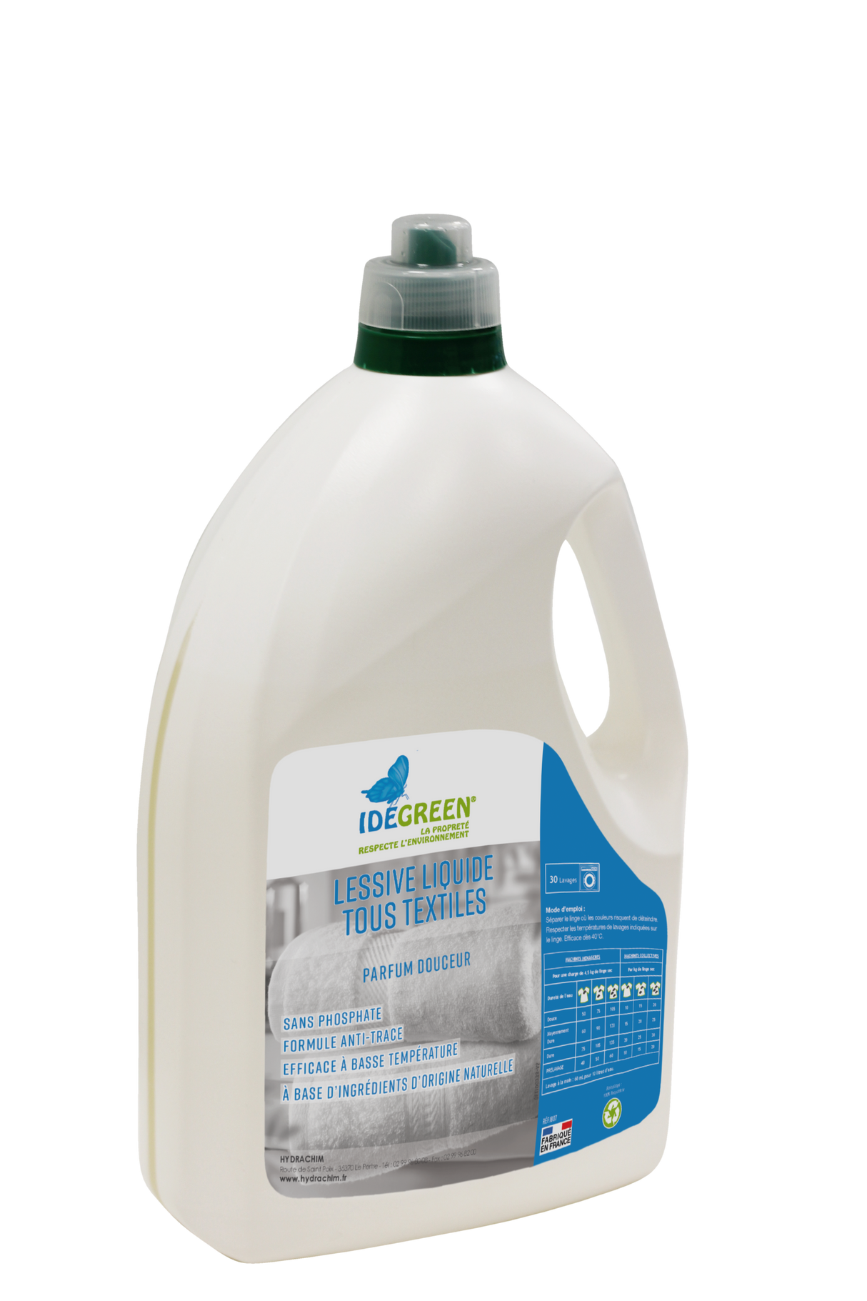 LESSIVE LIQUIDE TEXTILE – Lessive liquide – HygiRéa