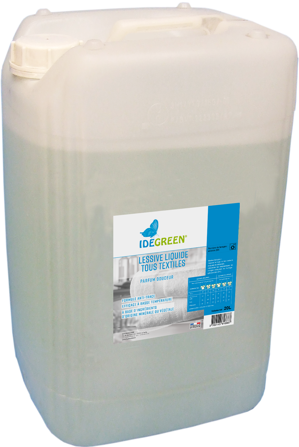 LESSIVE LIQUIDE TEXTILE – Lessive liquide – HygiRéa