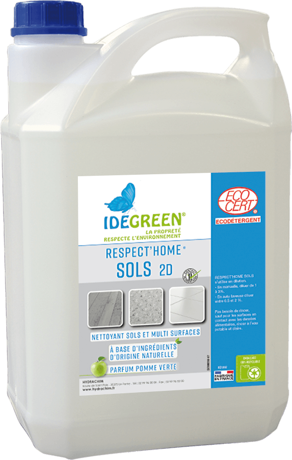 RESPECT'HOME SOLS 2D - ECODETERGENT ECOCERT – Sols et Surfaces – HygiRéa