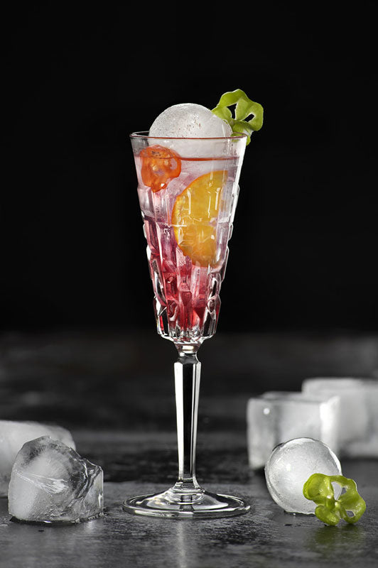 BOITE DE 6 FLUTES DE CHAMPAGNE ETNA CALICE 19CL – Verre à pied – HygiRéa