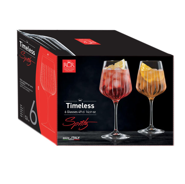 BOITE DE 6 VERRES A PIED SPRITZ TIMELESS 51CL EN CRISTALLIN – Verre à pied – HygiRéa