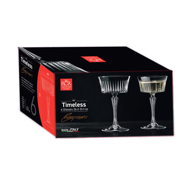 BOITE DE 6 VERRES A PIED CALICE TIMELESS 26CL EN CRISTALLIN – Verre à pied – HygiRéa
