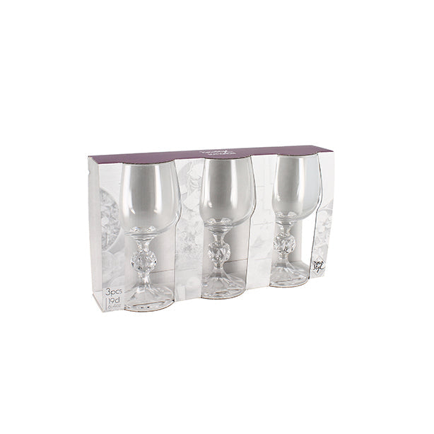 LOT DE 3 VERRES À PIED MATIGNON 19CL EN CRISTALLIN – Verre à pied – HygiRéa