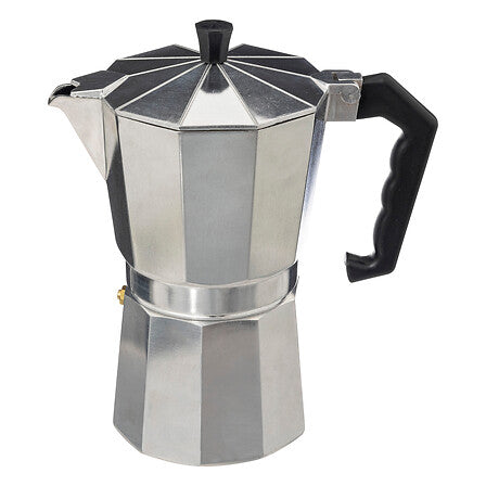 Cafetière à l'italienne 9 tasses silver