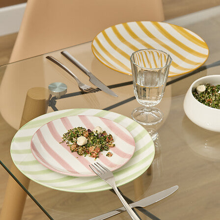 Assiette plate Charlie diam 27 cm jaune