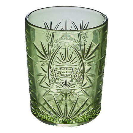 Lot de 4 gobelets bas Ayla 35 cl verre bleu