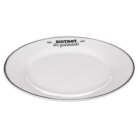 Assiette plate Bistrot diam 26 cm