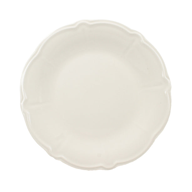 ASSIETTE PLATE CHARLOTTE 26CM EN GRÈS BLANC – Assiette – HygiRéa