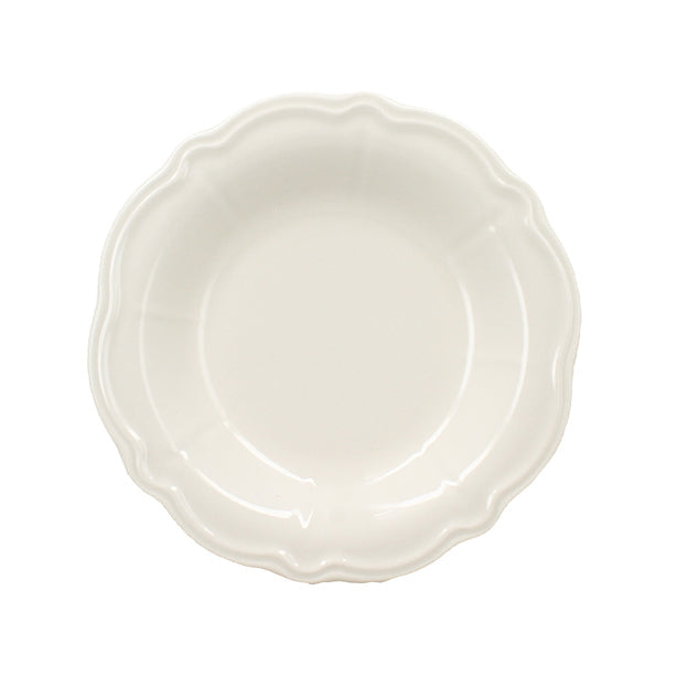 ASSIETTE CREUSE CHARLOTTE 22CM EN GRÈS BLANC – Assiette – HygiRéa