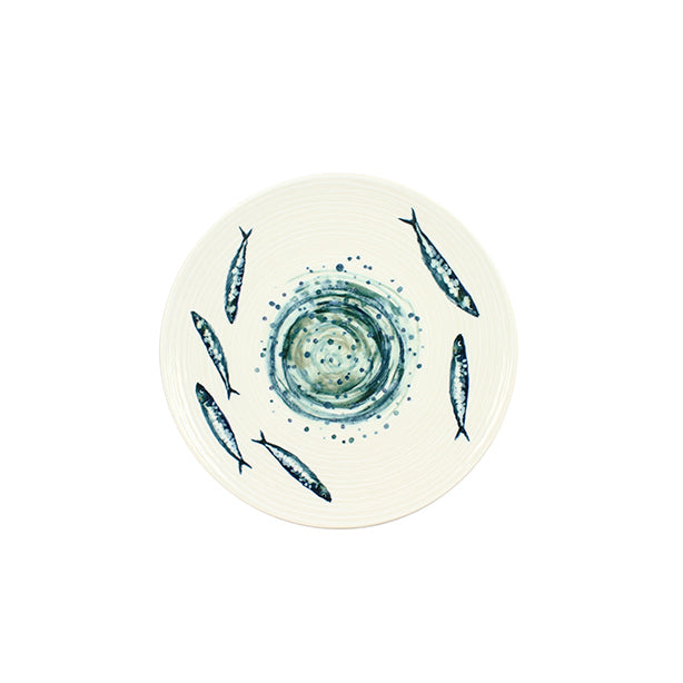 ASSIETTE PLATE SARDINE 25CM EN GRÈS – Assiette – HygiRéa