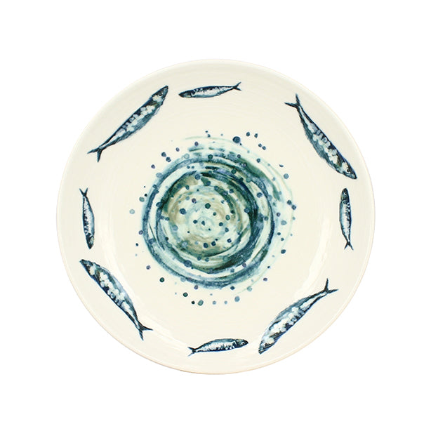 ASSIETTE CREUSE SARDINE 20CM EN GRÈS – Assiette – HygiRéa