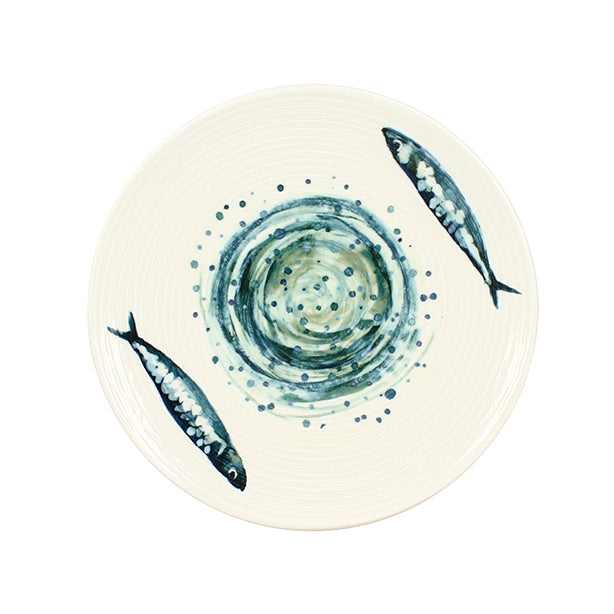 ASSIETTE DESSERT SARDINE 20CM EN GRÈS – Assiette – HygiRéa