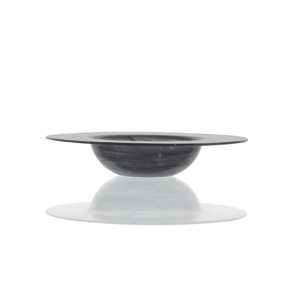 ASSIETTE CREUSE GUSTO 25CM EN VERRE NOIR – Assiette – HygiRéa