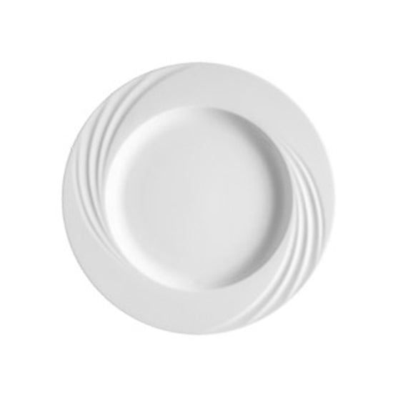 ASSIETTE PLATE AMBASSADOR 27CM EN PORCELAINE BLANCHE – Assiette – HygiRéa