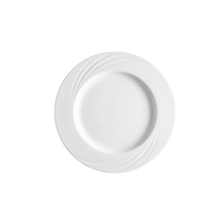 ASSIETTE PLATE AMBASSADOR EN PORCELAINE BLANC – Assiette – HygiRéa