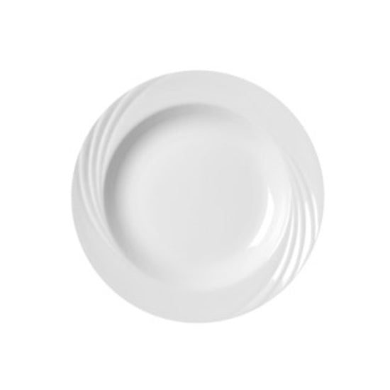 ASSIETTE CREUSE 23CM PORCELAINE BLANCHE AMBASSADOR – Assiette – HygiRéa