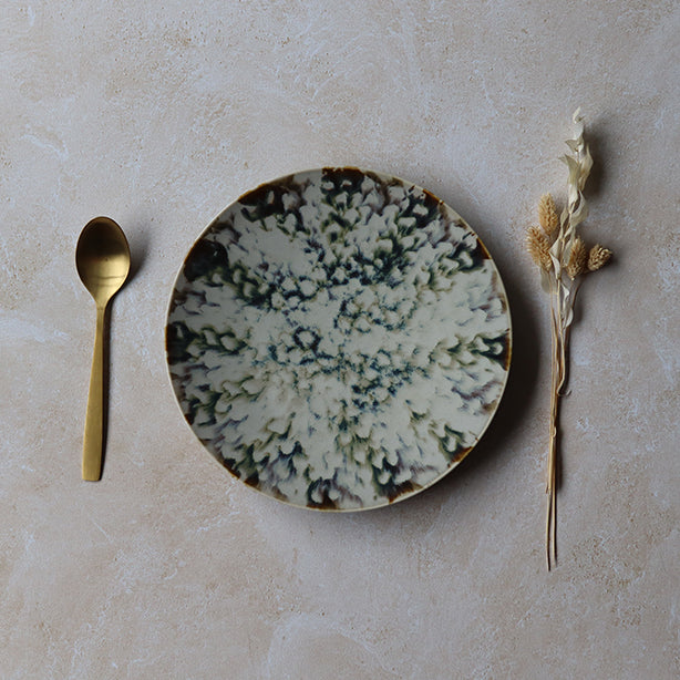 ASSIETTE PLATE PORCELAINE MAKA 27CM – Assiette – HygiRéa