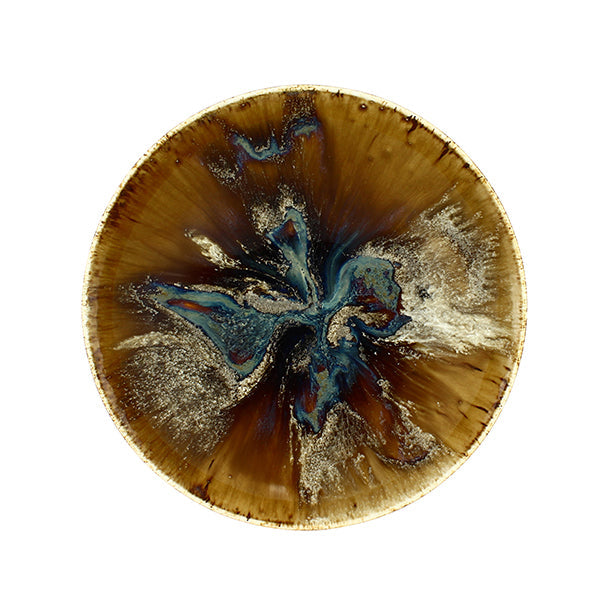 ASSIETTE CALOTTE VOLCANO 21CM EN PORCELAINE MARRON – Assiette – HygiRéa