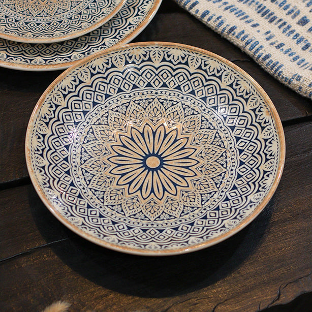 ASSIETTE CALOTTE BYZANCE 21CM EN PORCELAINE – Assiette – HygiRéa