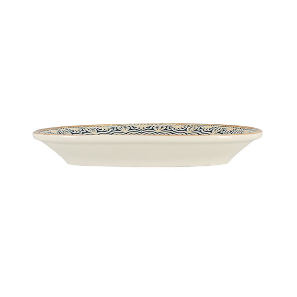 ASSIETTE OVALE BYZANCE 18.5X10.5CM EN PORCELAINE – Assiette – HygiRéa