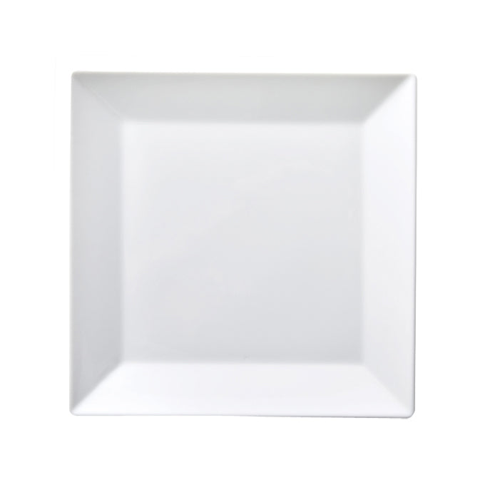 ASSIETTE DESSERT CARRÉE 19CM PORCELAINE BLANC – Assiette – HygiRéa