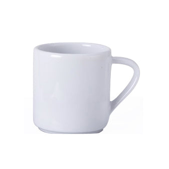 TASSE À CAFÉ 9CL EN PORCELAINE BLANCHE – Petit déjeuner – HygiRéa
