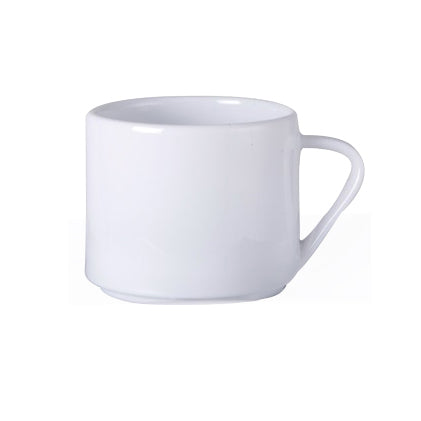 TASSE MIXTE 20CL EN PORCELAINE BLANCHE – Petit déjeuner – HygiRéa
