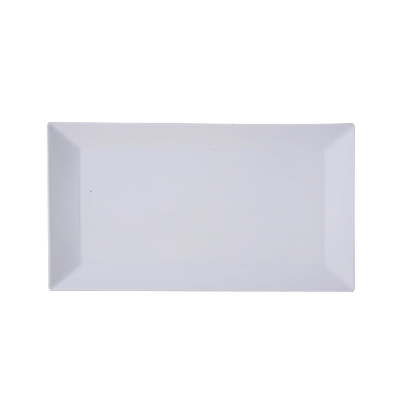 PLAT RECTANGLE 33X18,5CM EN PORCELAINE BLANCHE – Assiette – HygiRéa