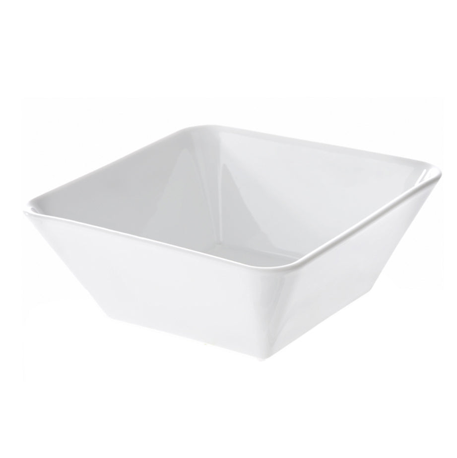 SALADIER 21CM CARRE PORCELAINE BLANCHE – Complément table – HygiRéa