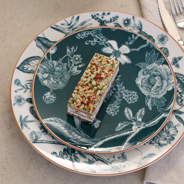 ASSIETTE À DESSERT BOTANIC 20CM EN PORCELAINE – Assiette – HygiRéa