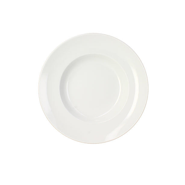 ASSIETTE À PATES 26CM UNIE BLANCHE EN PORCELAINE – Assiette – HygiRéa