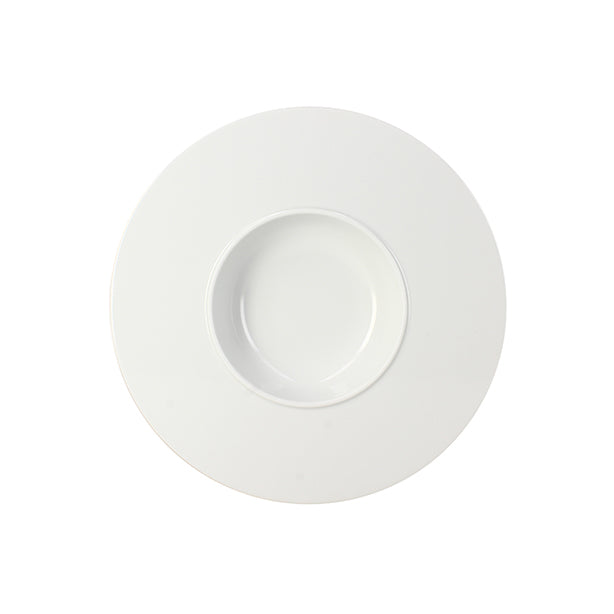 ASSIETTE À PATES 28CM PORCELAINE GALAXY BLANCHE – Assiette – HygiRéa