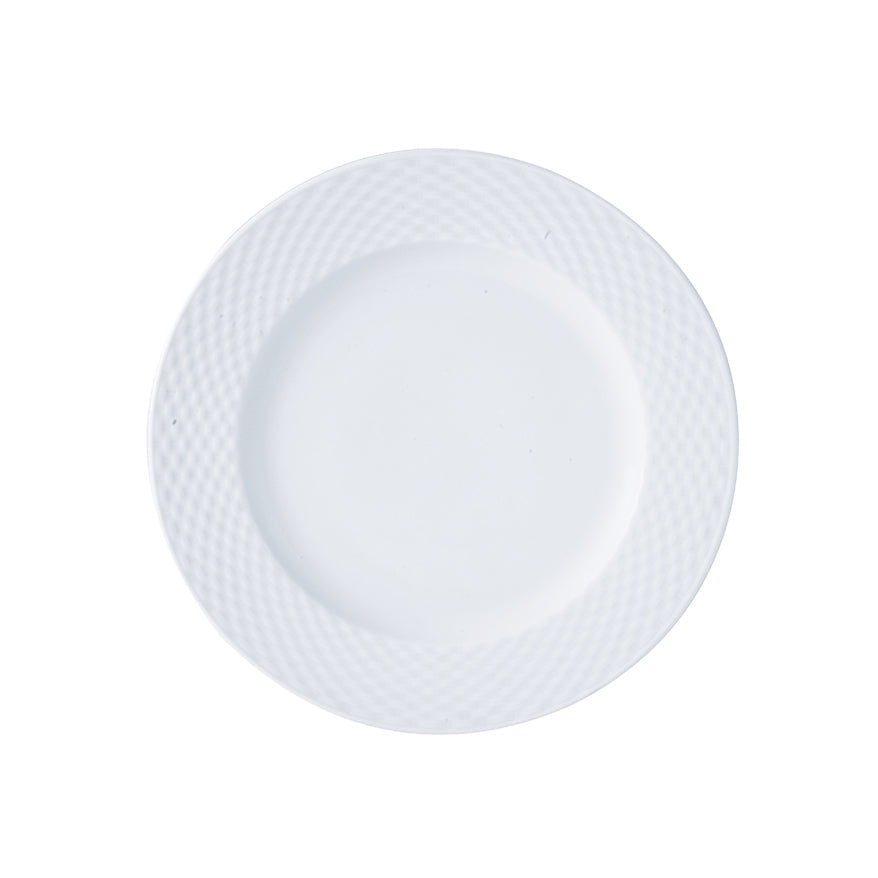 ASSIETTE PLATE 31.5CM PORCELAINE POLO BLANC – Assiette – HygiRéa