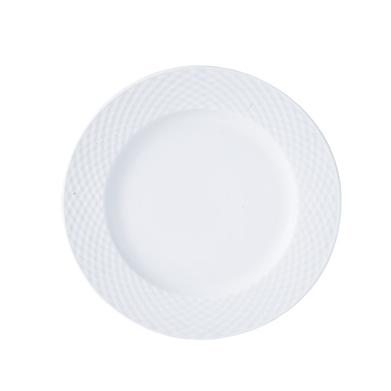 ASSIETTE PLATE POLO 27.5CM PORCELAINE BLANC – Assiette – HygiRéa