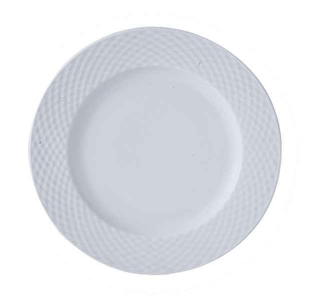 ASSIETTE PLATE POLO 20CM EN PORCELAINE BLANC – Assiette – HygiRéa