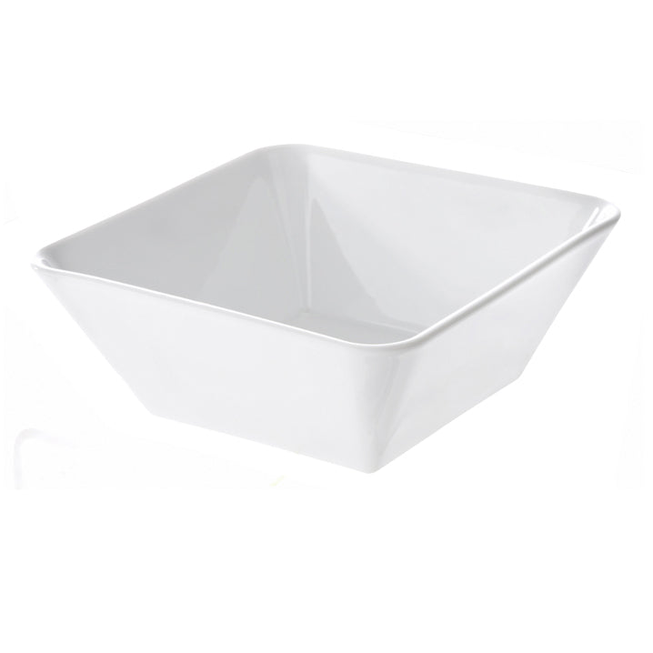 COUPELLE CARREE 12CM EN GRÈS BLANC – Complément table – HygiRéa