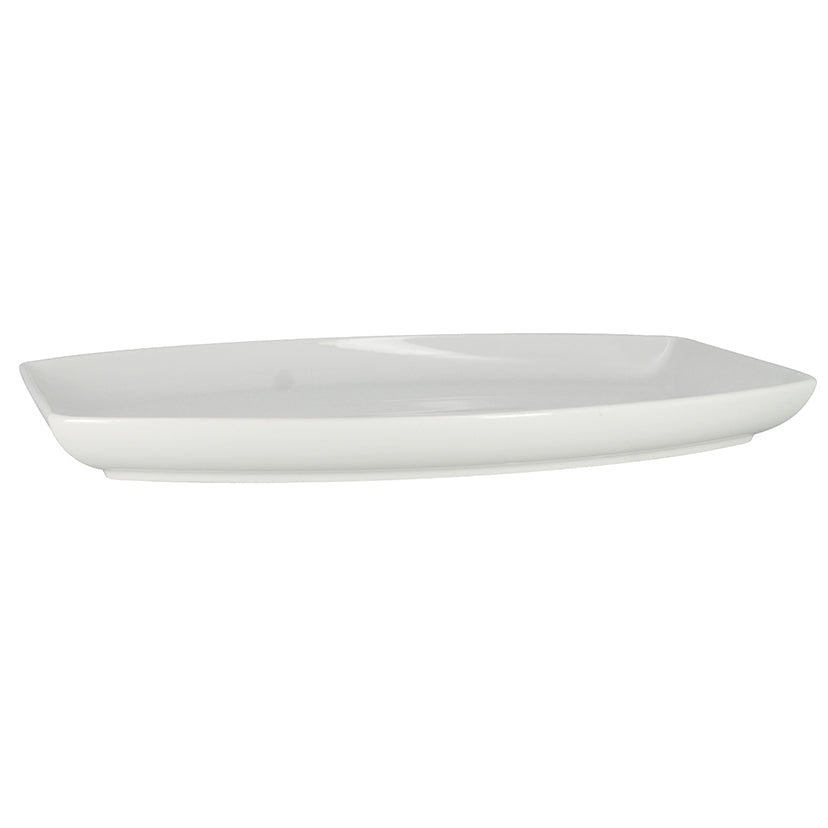 PLAT RECTANGULAIRE 40X28 MARRIOT PORCELAINE BLANC – Assiette – HygiRéa