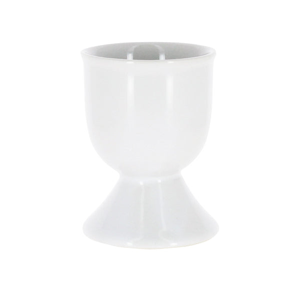 COQUETIER SUR PIED GRES BLANC 4.7CM – Accessoire de table – HygiRéa