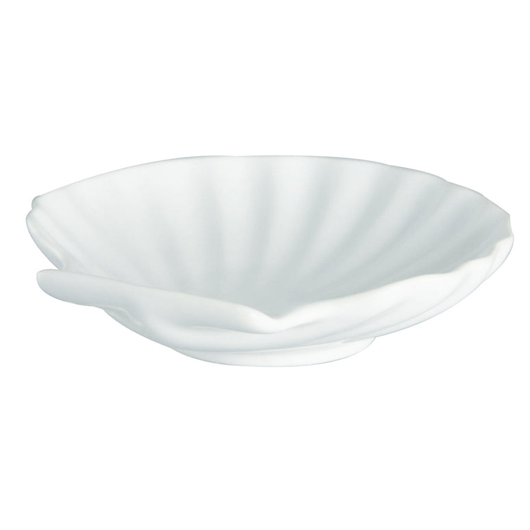 COQUILLE ST JACQUES 14.5CM EN GRÈS BLANC – Cuisson au four – HygiRéa