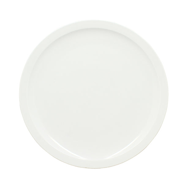 ASSIETTE À PIZZA 30CM EN PORCELAINE BLANC – Assiette – HygiRéa